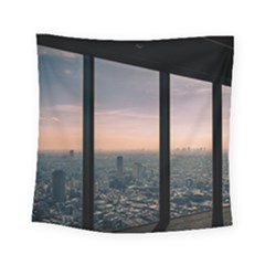 Shibuyasky Shibuya Tokyo Japan Square Tapestry (small) by Sarkoni