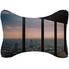 Shibuyasky Shibuya Tokyo Japan Seat Head Rest Cushion by Sarkoni