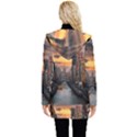 River Buildings City Urban Button Up Hooded Coat  View2