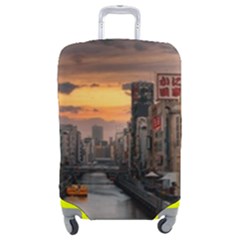 River Buildings City Urban Luggage Cover (medium) by Sarkoni