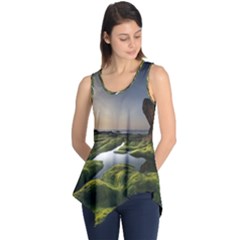 Coast Algae Sea Beach Shore Sleeveless Tunic by Sarkoni