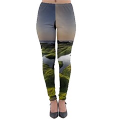 Coast Algae Sea Beach Shore Lightweight Velour Leggings by Sarkoni