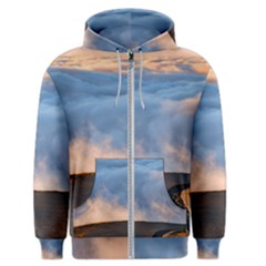 Landscape Sky Clouds Mountain Road Men s Zipper Hoodie by Sarkoni