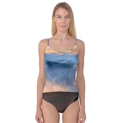 Landscape Sky Clouds Mountain Road Camisole Leotard  by Sarkoni