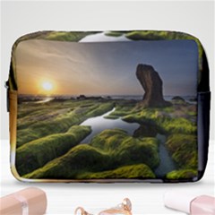 Coast Algae Sea Beach Shore Make Up Pouch (large) by Sarkoni