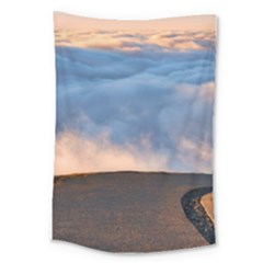 Landscape Sky Clouds Mountain Road Large Tapestry by Sarkoni