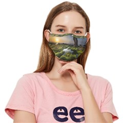 Coast Algae Sea Beach Shore Fitted Cloth Face Mask (adult) by Sarkoni