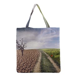 Climate Landscape Grocery Tote Bag by Sarkoni