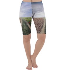 Climate Landscape Cropped Leggings  by Sarkoni