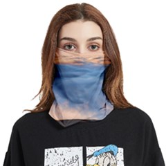 Landscape Sky Clouds Mountain Road Face Covering Bandana (two Sides) by Sarkoni