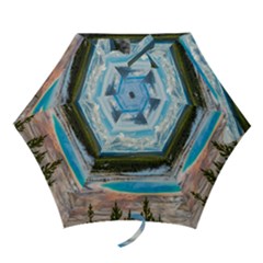 Mountains Trail Forest Yellowstone Mini Folding Umbrellas by Sarkoni