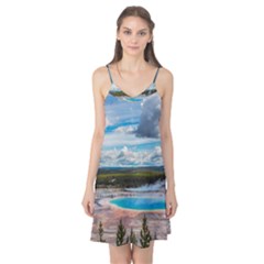 Mountains Trail Forest Yellowstone Camis Nightgown  by Sarkoni