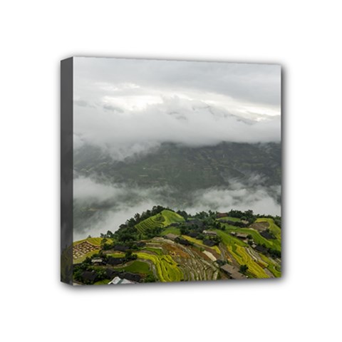 Residential Paddy Field Step Cloud Mini Canvas 4  X 4  (stretched) by Sarkoni