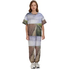 Climate Landscape Kids  T-shirt And Pants Sports Set by Sarkoni