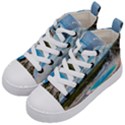 Mountains Trail Forest Yellowstone Kids  Mid-Top Canvas Sneakers View2