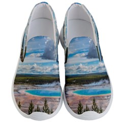 Mountains Trail Forest Yellowstone Men s Lightweight Slip Ons by Sarkoni