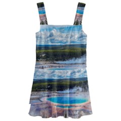 Mountains Trail Forest Yellowstone Kids  Layered Skirt Swimsuit by Sarkoni