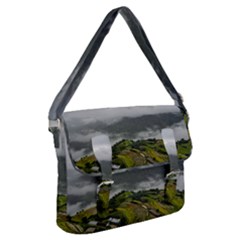 Residential Paddy Field Step Cloud Buckle Messenger Bag by Sarkoni