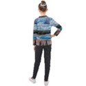 Mountains Trail Forest Yellowstone Kids  Long Mesh T-Shirt View2