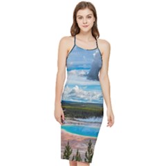 Mountains Trail Forest Yellowstone Bodycon Cross Back Summer Dress by Sarkoni