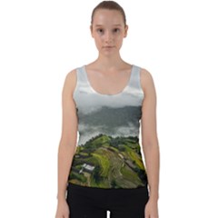 Residential Paddy Field Step Cloud Velvet Tank Top by Sarkoni