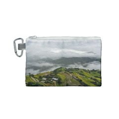 Residential Paddy Field Step Cloud Canvas Cosmetic Bag (small) by Sarkoni