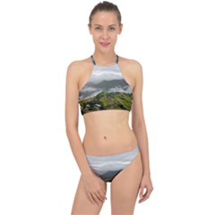 Residential Paddy Field Step Cloud Halter Bikini Set by Sarkoni