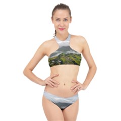 Residential Paddy Field Step Cloud High Neck Bikini Set by Sarkoni