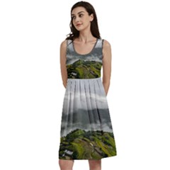 Residential Paddy Field Step Cloud Classic Skater Dress by Sarkoni