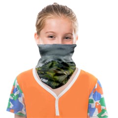 Residential Paddy Field Step Cloud Face Covering Bandana (kids) by Sarkoni