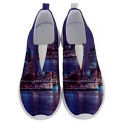 Frankfurt City Skyline Skyscraper No Lace Lightweight Shoes by Sarkoni