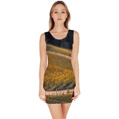 Vineyard Agriculture Farm Autumn Bodycon Dress by Sarkoni