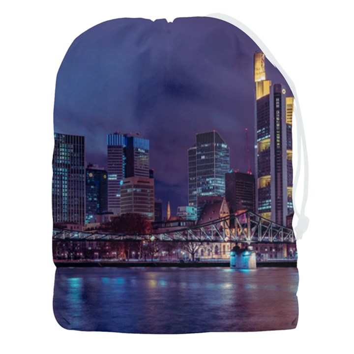 Frankfurt City Skyline Skyscraper Drawstring Pouch (3XL)