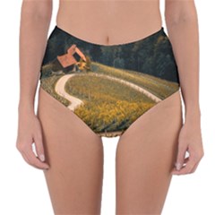 Vineyard Agriculture Farm Autumn Reversible High-waist Bikini Bottoms by Sarkoni