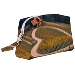 Vineyard Agriculture Farm Autumn Wristlet Pouch Bag (large) by Sarkoni