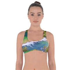 River Waterfall Got No Strings Sports Bra by Sarkoni