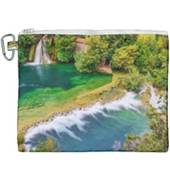 River Waterfall Canvas Cosmetic Bag (xxxl) by Sarkoni