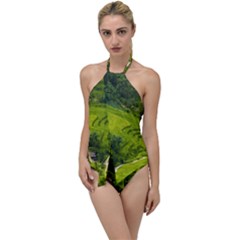 Apartment Curve Path Step Go With The Flow One Piece Swimsuit by Sarkoni