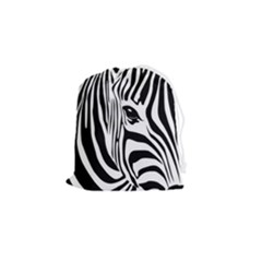 Animal Cute Pattern Art Zebra Drawstring Pouch (small) by Amaryn4rt