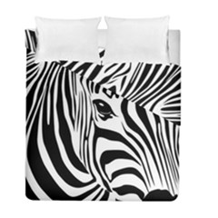 Animal Cute Pattern Art Zebra Duvet Cover Double Side (full/ Double Size) by Amaryn4rt