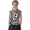 Animal Cute Pattern Art Zebra Kids  Raglan Cap Sleeve T-Shirt View1