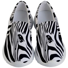 Animal Cute Pattern Art Zebra Kids Lightweight Slip Ons by Amaryn4rt