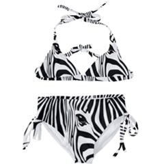 Animal Cute Pattern Art Zebra Kids  Classic Bikini Set by Amaryn4rt