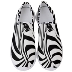 Animal Cute Pattern Art Zebra Men s Slip On Sneakers by Amaryn4rt