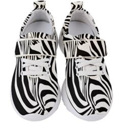 Animal Cute Pattern Art Zebra Kids  Velcro Strap Shoes by Amaryn4rt