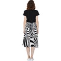 Animal Cute Pattern Art Zebra Frill Hi Low Chiffon Skirt View2