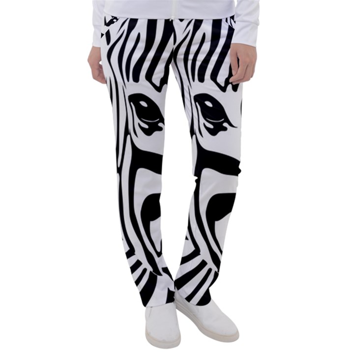 Animal Cute Pattern Art Zebra Women s Casual Pants