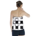 Black And White Pattern Strapless Top View2