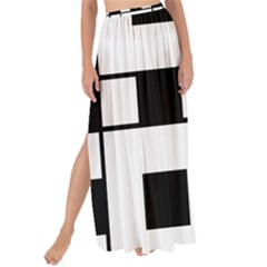 Black And White Pattern Maxi Chiffon Tie-up Sarong