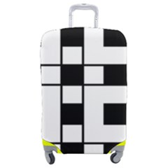 Black And White Pattern Luggage Cover (medium) by Amaryn4rt